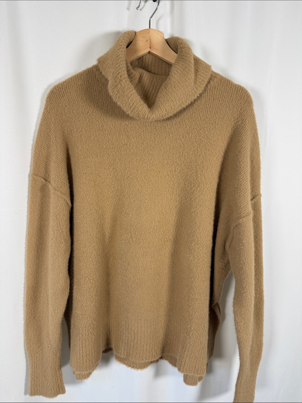 aerie Camel Cozy Turtleneck Sweater - Picture 1 of 3